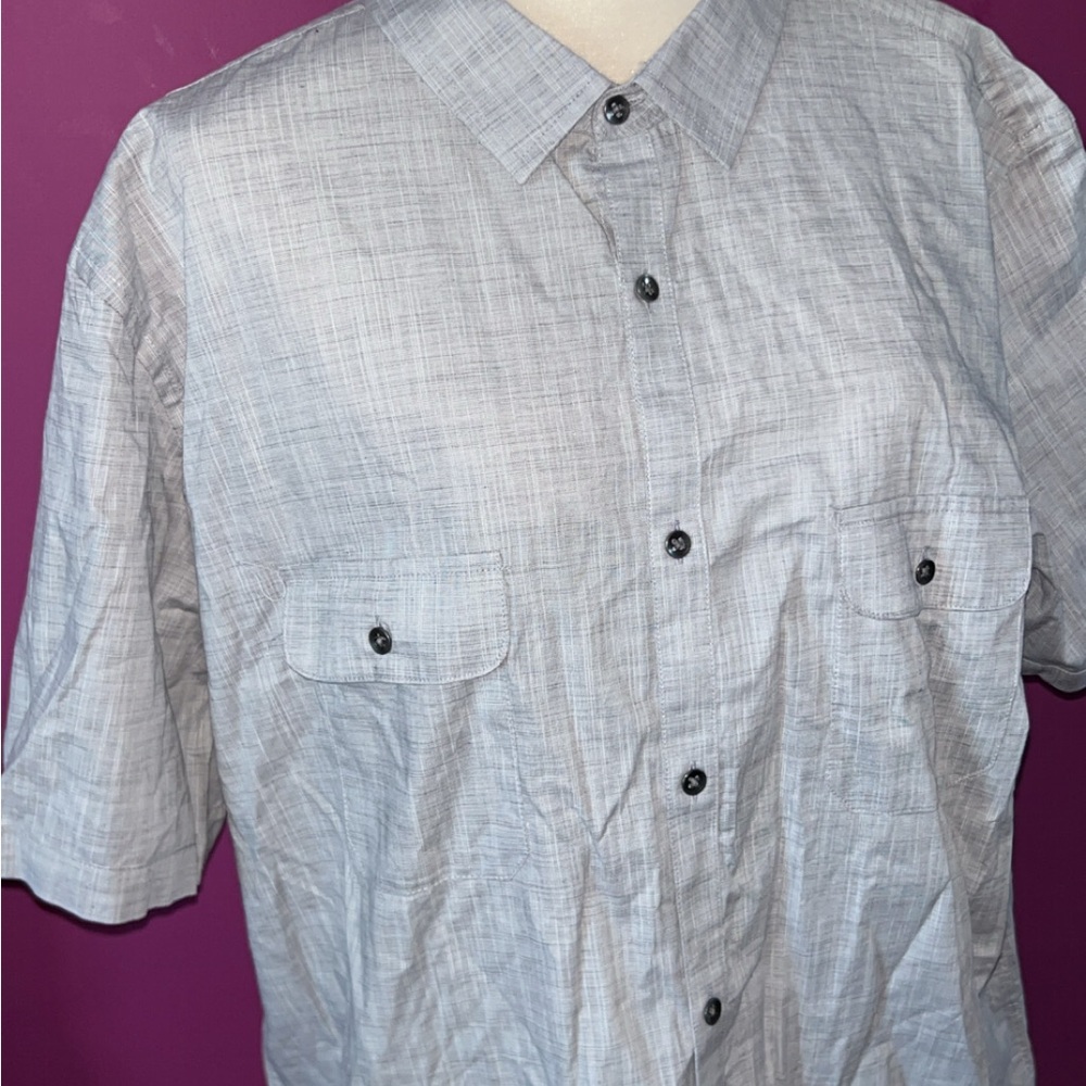 MENS Alfani Light Blue Casual Shirt - Picture 4 of 5